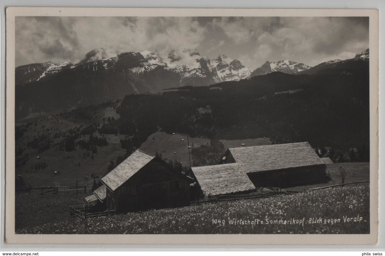 Wirtschaft Zum Sommerikopf - Blick Gegen Voralp - Gams-Wildhaus - Photo: K. Buchmann - Gams