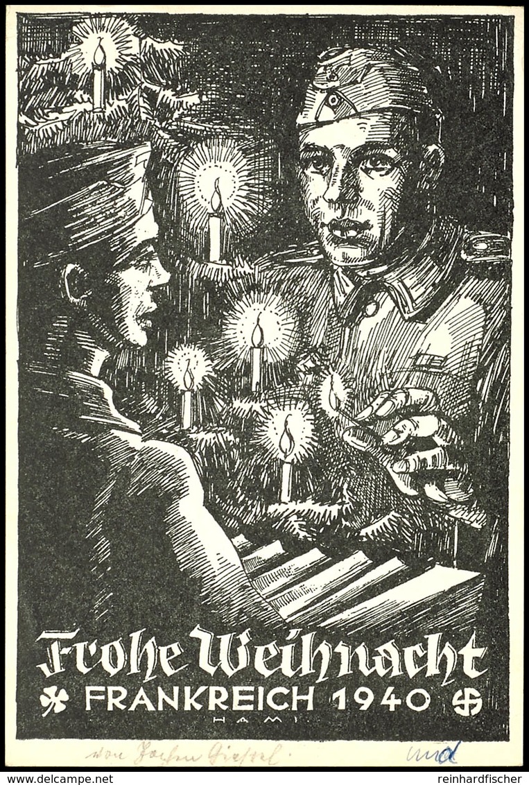 4730 Propagandakarte "Frankreich 1940. Frohe Weihnacht" Als Fp-Karte 19.12.40 Ab Fp-Nr. 18420 (= 14. Kp. Inf.Rgt 515) Na - Other & Unclassified