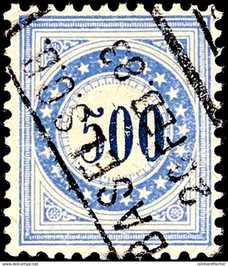 7317 500 C. Portomarke, Rahmen Normalstehend, Tadellos Gestempelt, Fotoattest Guinand: "Erhaltung Gut.", SBK SFr. 350.-, - Postage Due