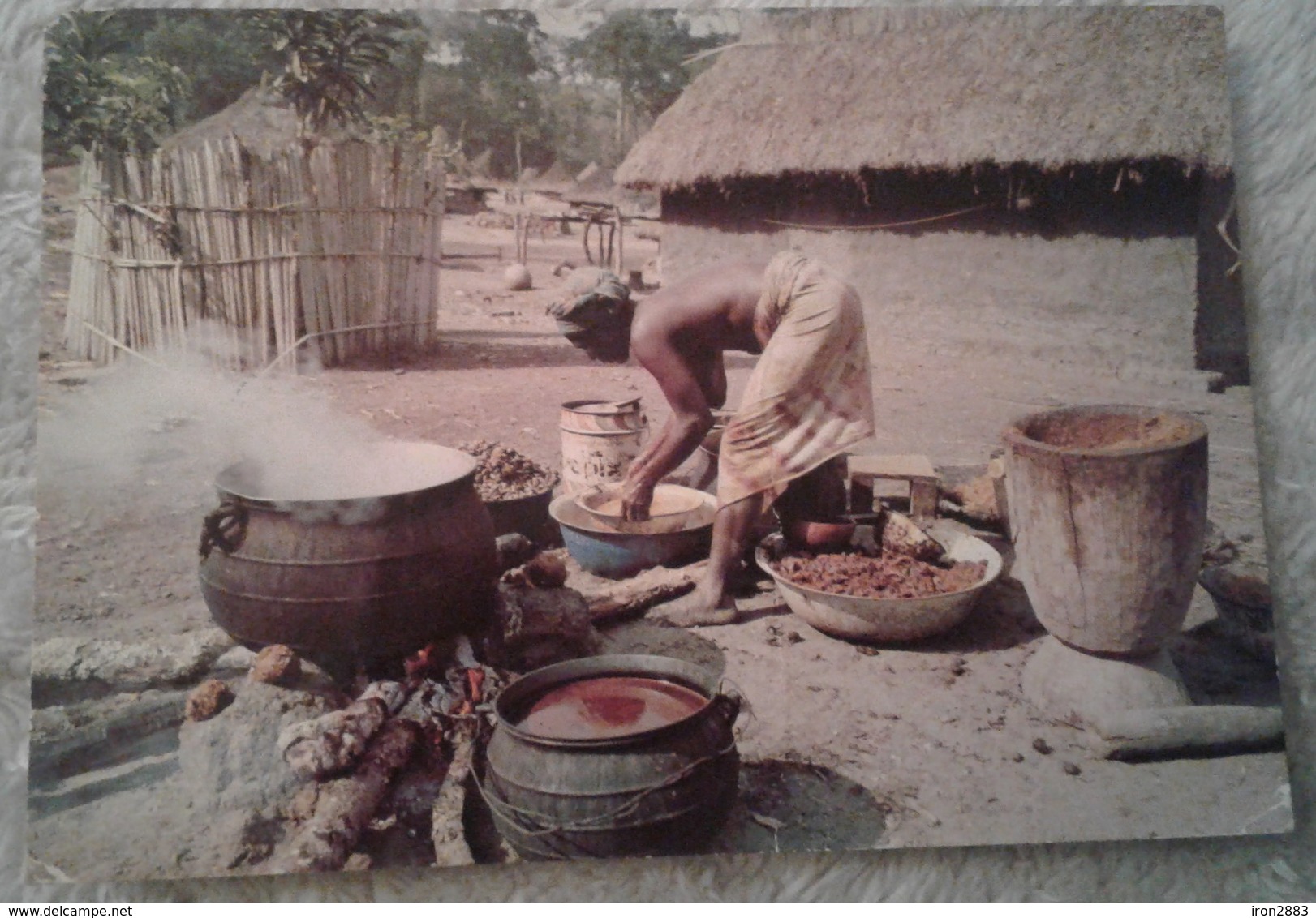 Africa - Costa D Avorio - Republique De Cote D Ivoire - Scène De Village A Biankouma 1990 - Costa D'Avorio