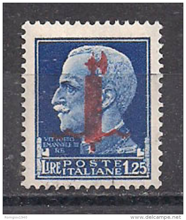 R.S.I. 1944  SERIE IMPERIALE SOPRASTAMPATO G.N.R. SASS. 495 MNH  XF - Nuovi