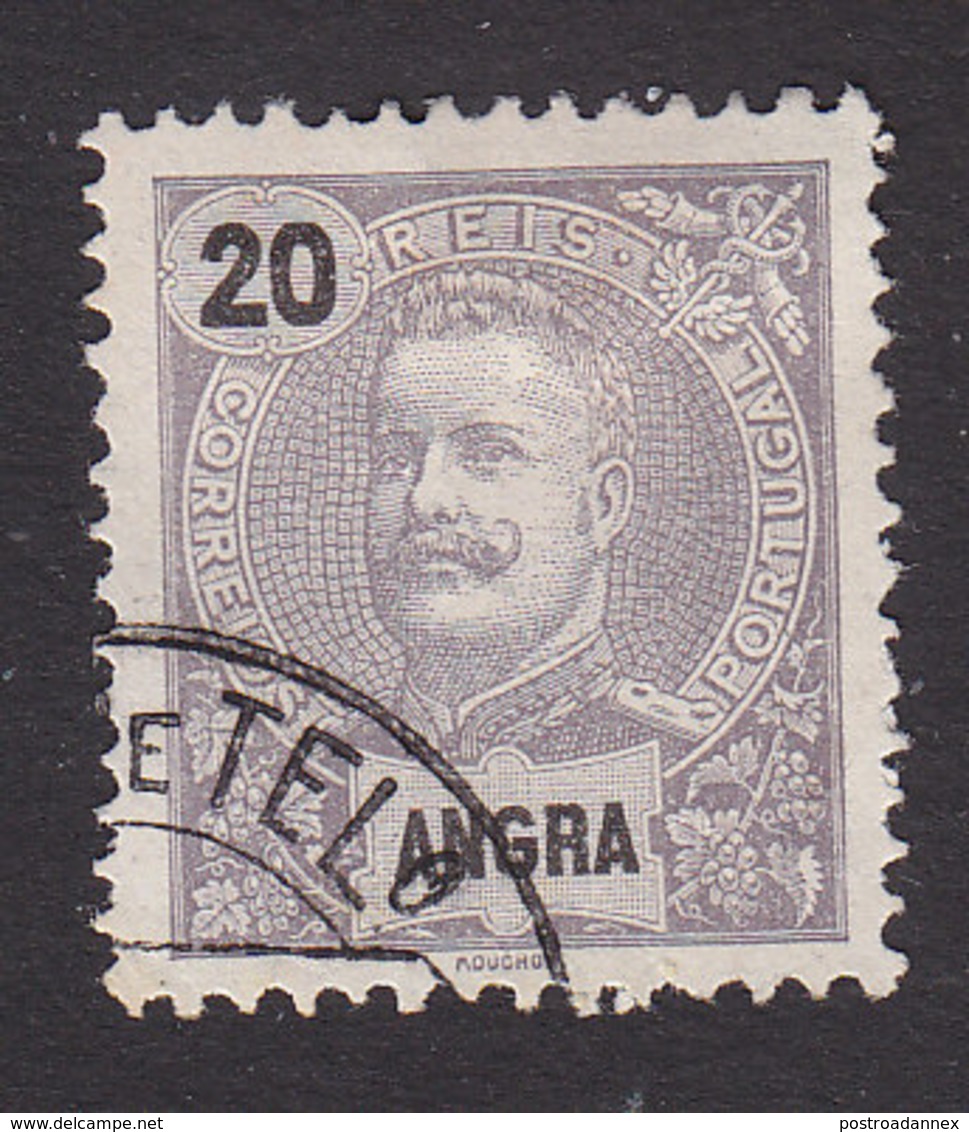 Angra, Scott #19, Used, King Carlos, Issued 1897 - Angra