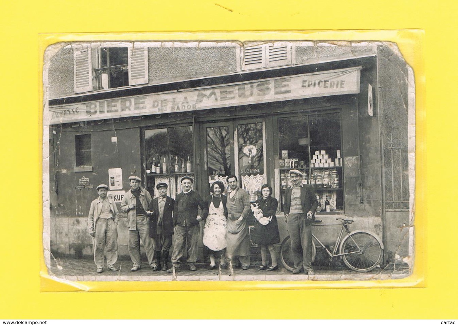 D94 - LE PLESSIS TREVISE - CARTE PHOTO - MAISON SUZANNE - EPICERIE - BUVETTE - BIERE MEUSE - Mon BADOR - Le Plessis Trevise