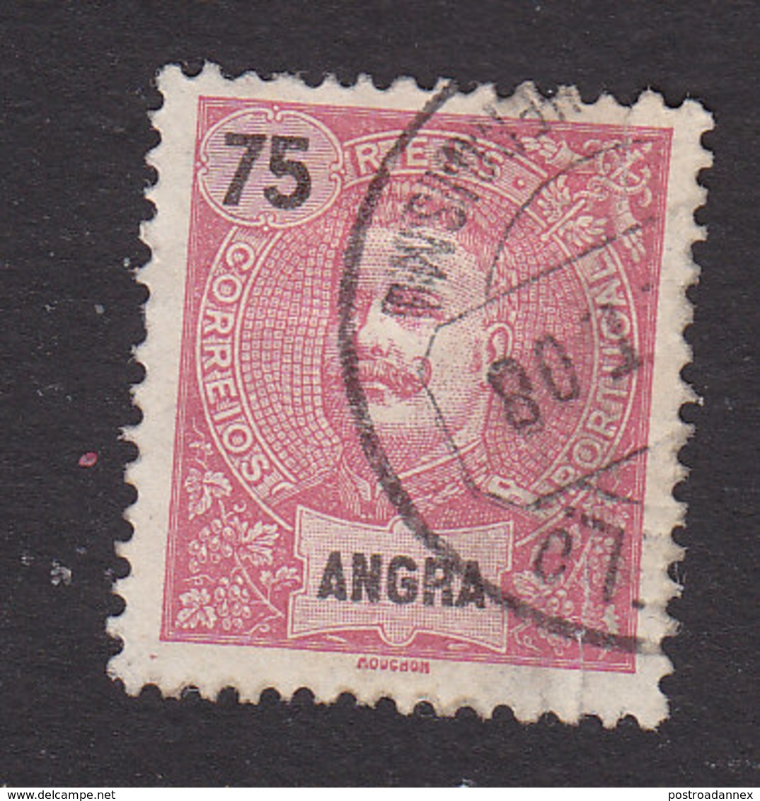 Angra, Scott #25, Used, King Carlos, Issued 1897 - Angra