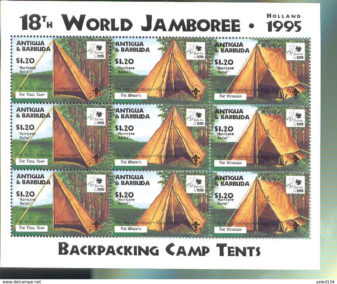 ANTIGUA & BARBUDA  1963 X 3 OP 1930 MINT NEVER HINGED STAMPS OF WORLD SCOUTING  JAMBOREE - Other & Unclassified