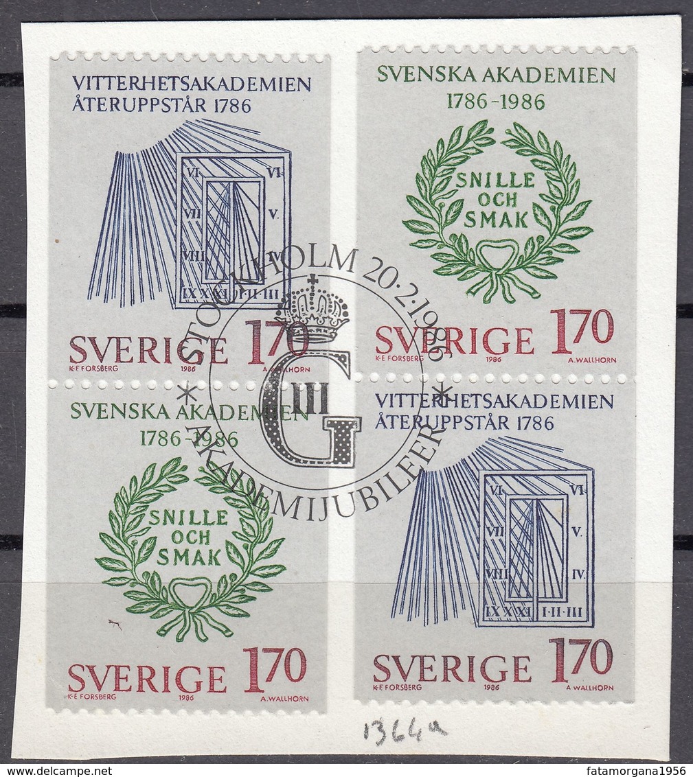 SVERIGE - SVEZIA - SWEDEN - 1986 - Serie Completa (doppia) Obliterata FDC: Yvert 1364a E 1365a. - Oblitérés