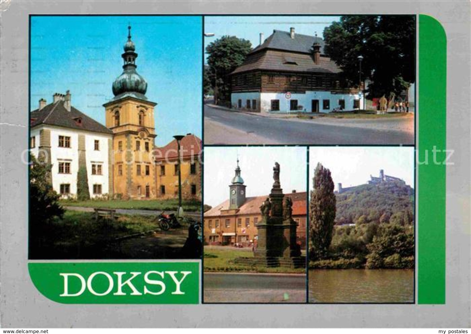 72855170 Doksy Hirschberg See  Teilansicht Gasthaus Kirche Schloss Doksy - Günzburg