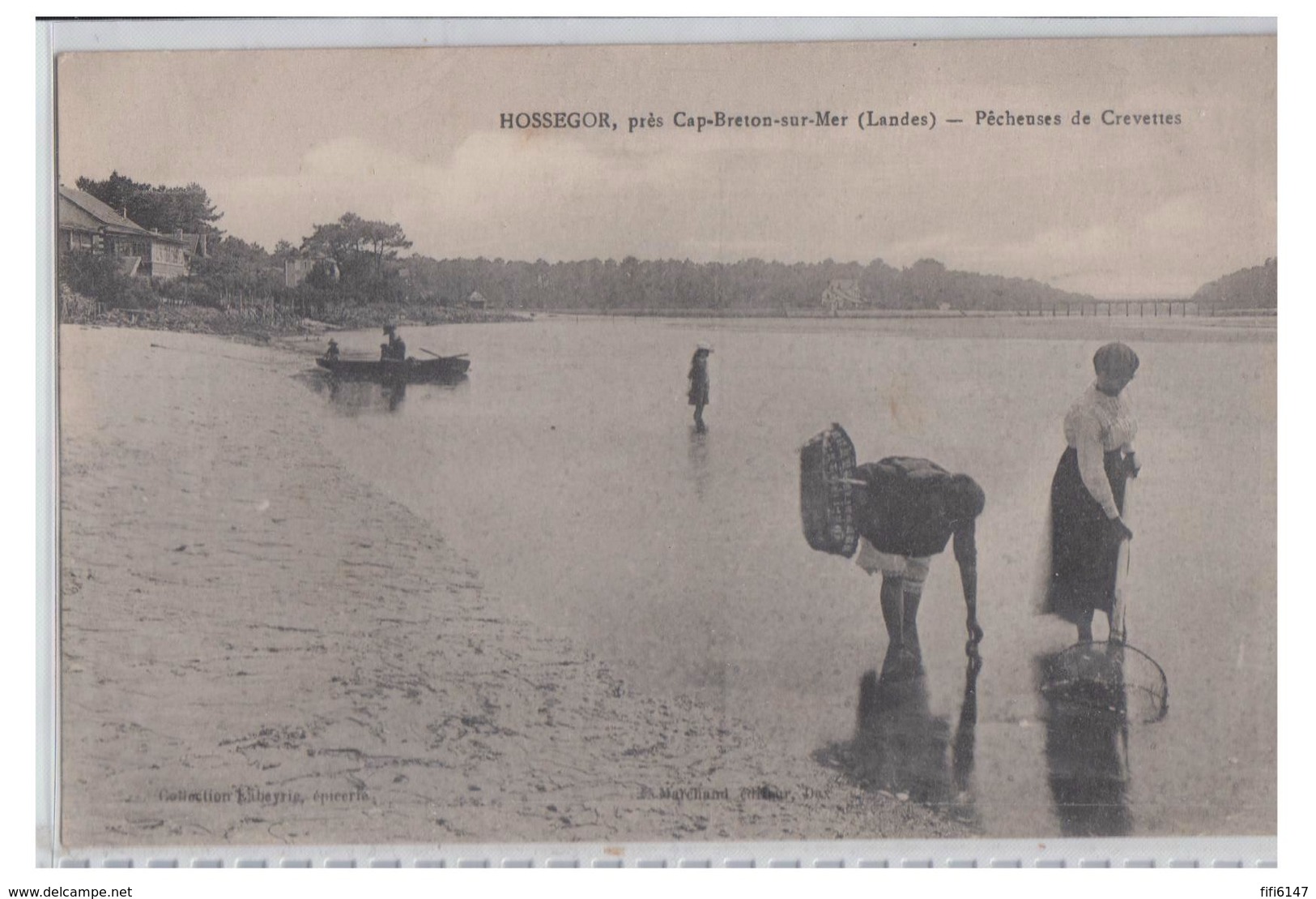 FRANCE --LANDES -- HOSSEGOR -- PÊCHEUSES DE CREVETTES-- NON CIRCULEE-- - Hossegor