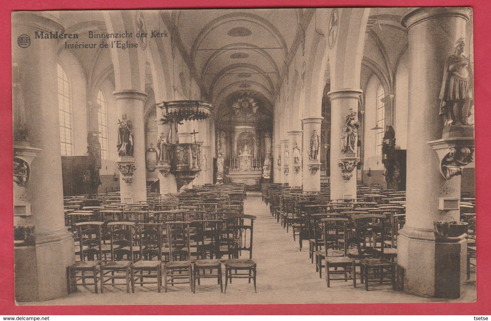 Malderen - Binnenzicht Der Kerk  - 1941 ( Verso Zien ) - Londerzeel