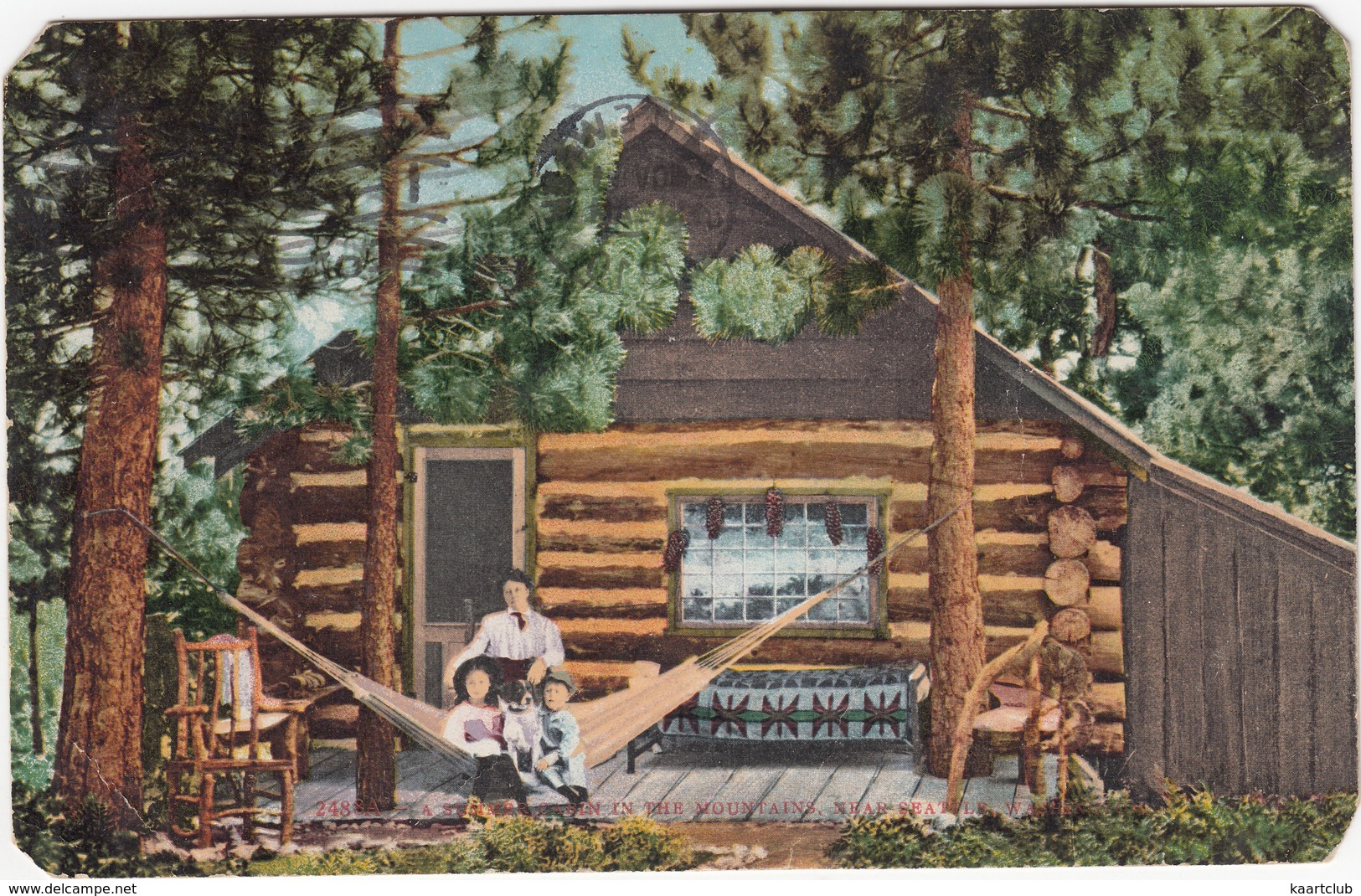 A Summer Cabin In The Mountains, Near Seattle  - (WA., USA)  - 1910 - Seattle