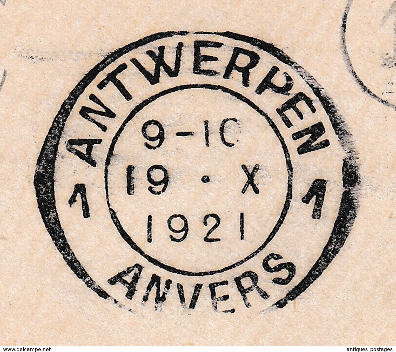 Lettre Anvers 1921 Antwerpen Belgique Timbre VII Olympiade 1920 Bruges - Covers & Documents