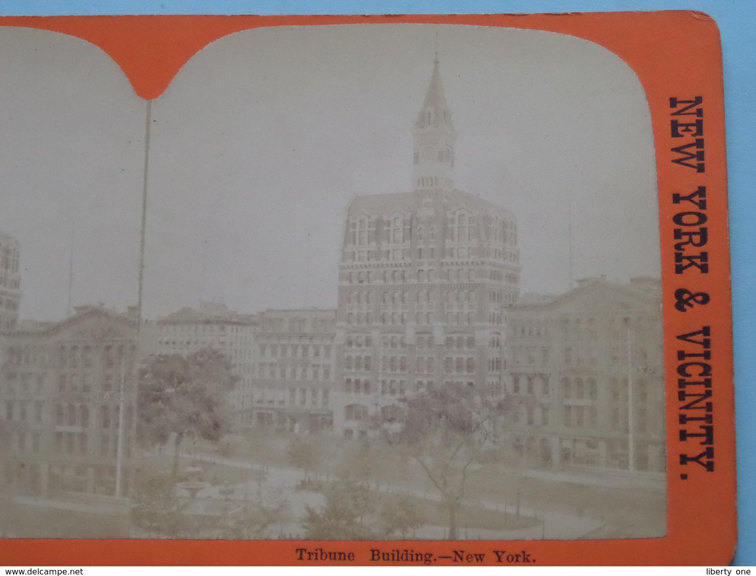 TRIBUNE BUILDING () Stereoscopic Gems Of NEW YORK & VICINITY : Stereo Photo ( Voir Photo Pour Detail ) ! - Photos Stéréoscopiques