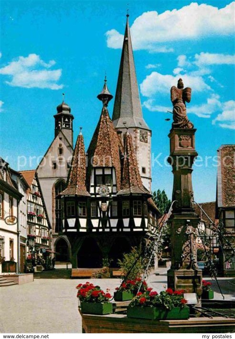 72856716 Michelstadt Marktplatz Mit Rathaus Michelstadt - Michelstadt