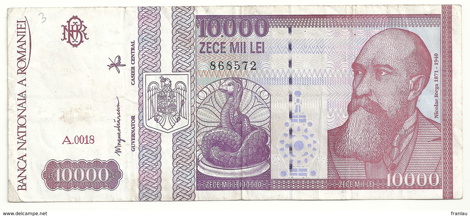 Roumanie 10000 Lei 1994 - Roumanie