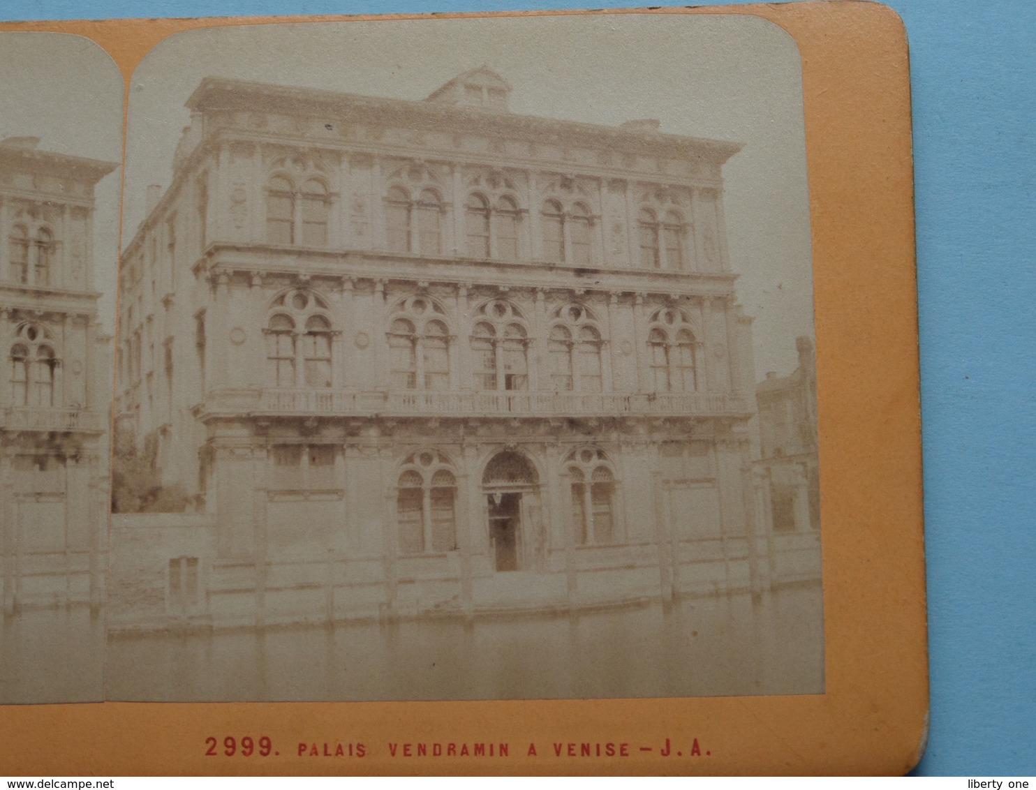 VENICE Venise Palais VENDRAMIN (2999) Stereo Photo J.A. ( Voir Photo Pour Detail ) ! - Photos Stéréoscopiques