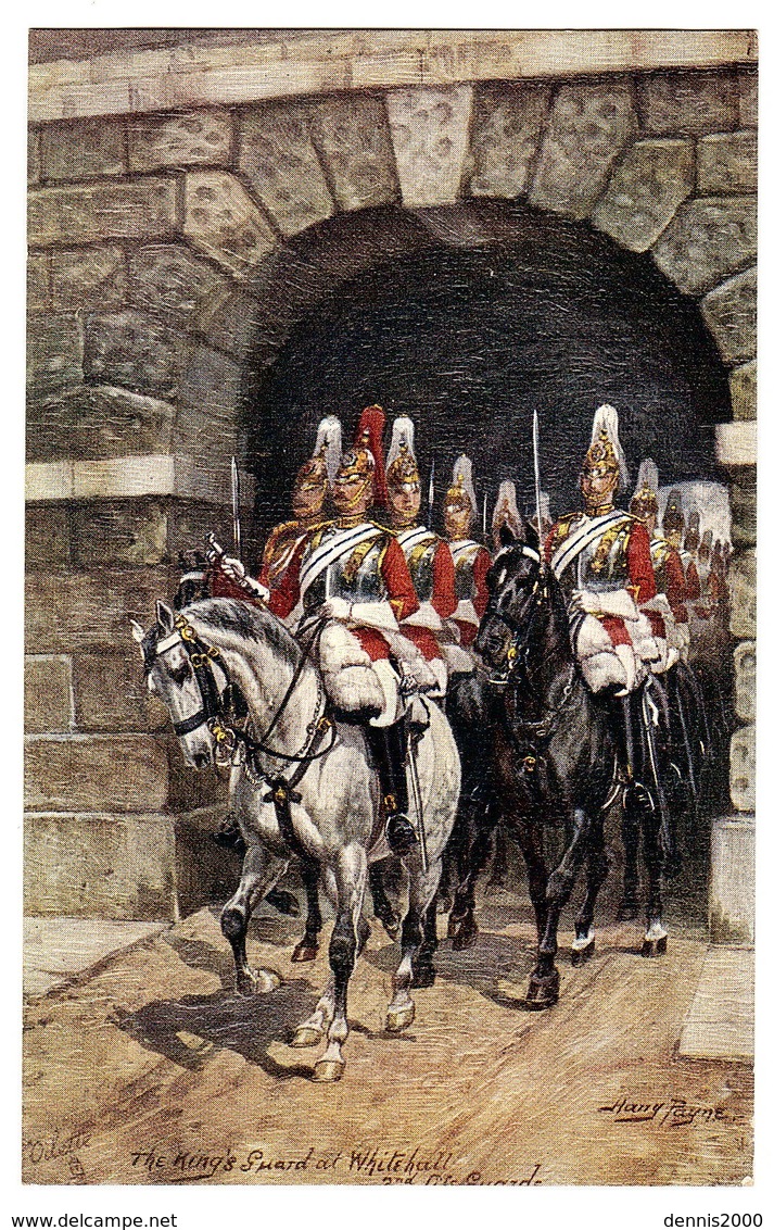 Rapahel TUCK & Sons "Oilette" -Illust. Harry PAYNE - The Kings' Guard At Whitehall - N° 6412D - Serie Military In LONDON - Tuck, Raphael