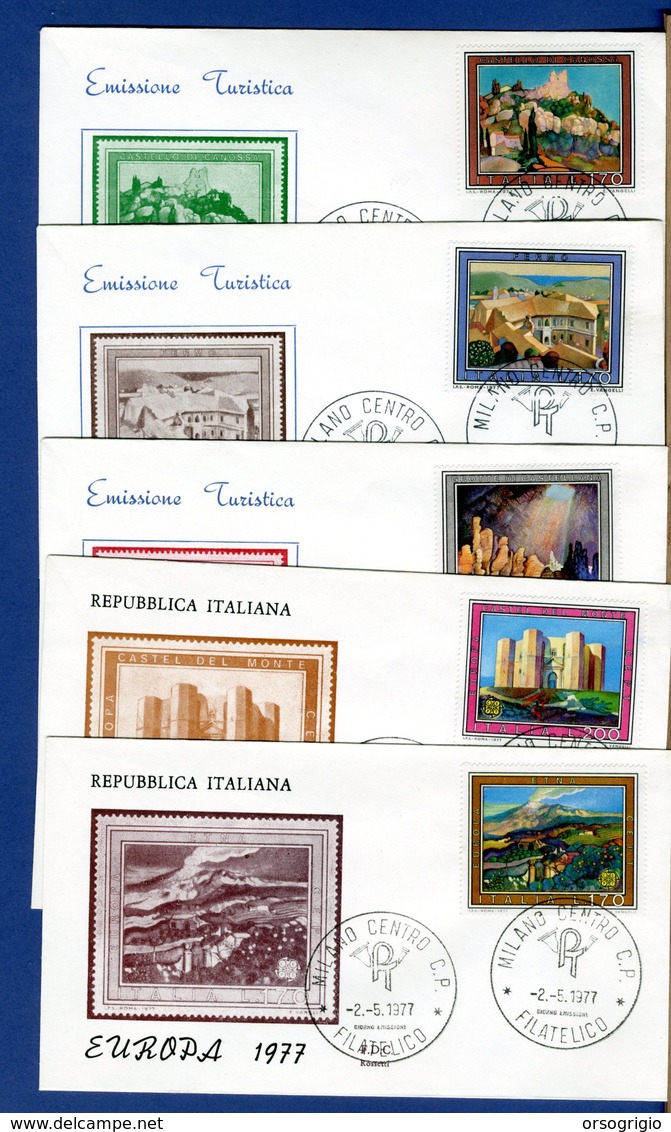 ITALIA - FDC - 1977 - EUROPA - TURISTICA - FDC