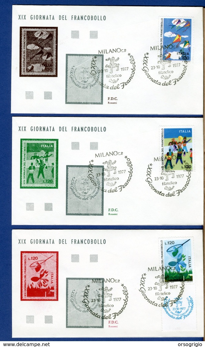 ITALIA - FDC - 1977 - GIORNATA DEL FRANCOBOLLO - FDC