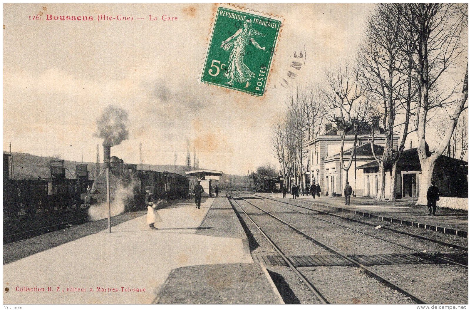 V12546 Cpa 31 Boussens - La Gare " Train" - Autres & Non Classés