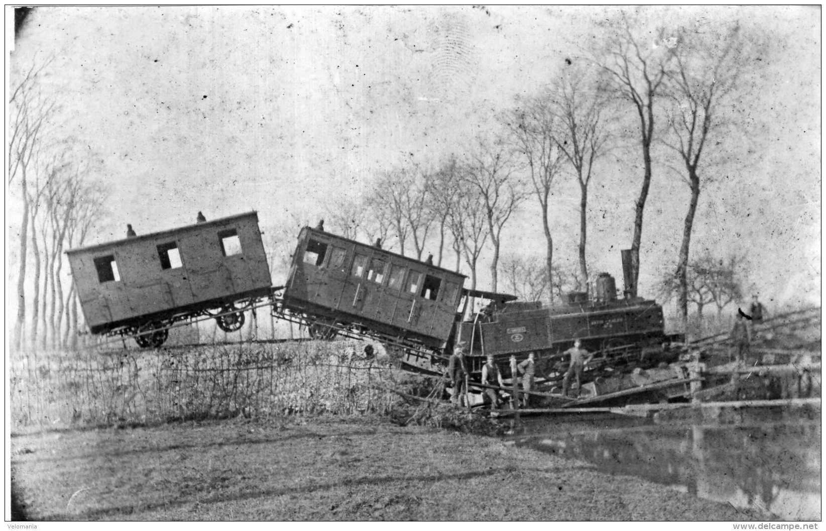 V12553 Photo Accident Ferroviaire  Ligne Anvin à Calais - Autres & Non Classés