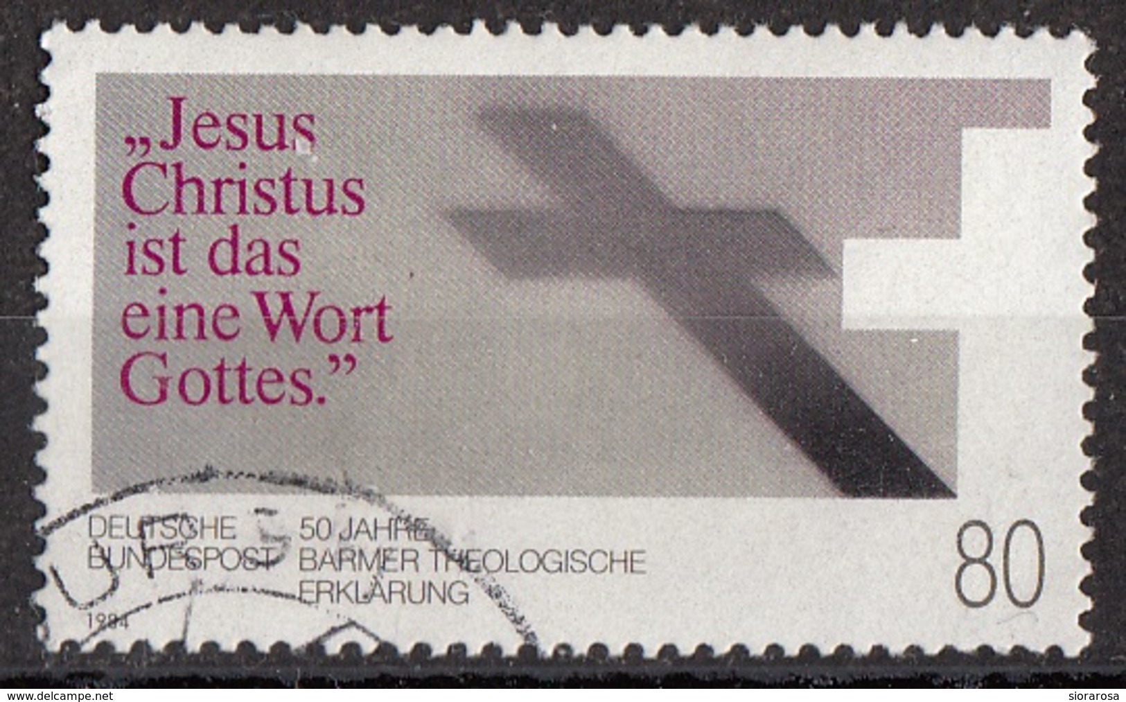 Germania 1984 Sc. 1419 Barmer Theological Declaration 5oth Anniv. Viaggiato Used Bundespost Germany - Theologians