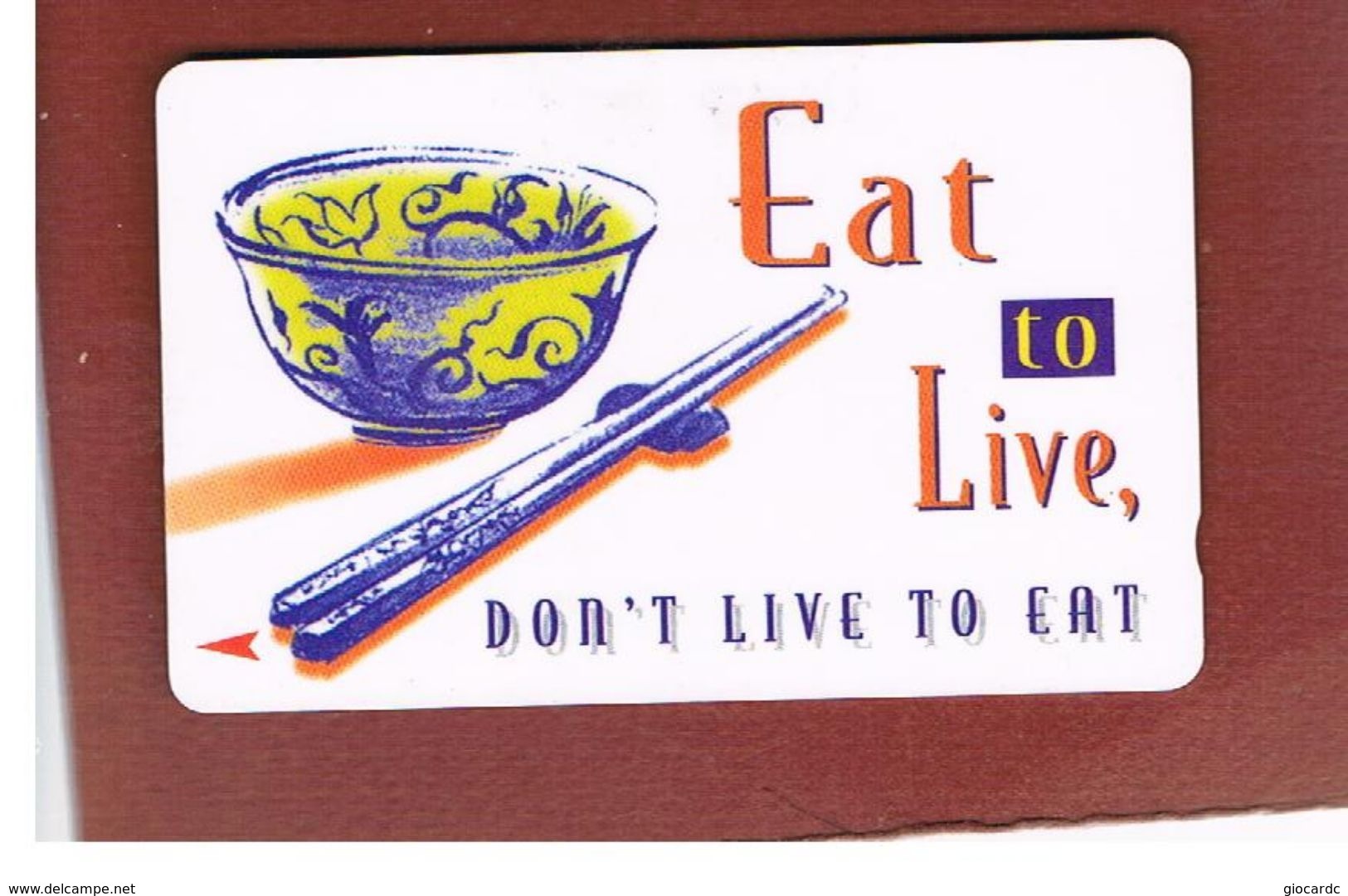 SINGAPORE -  1998   EAT LO LIVE: RICE BOWL   - USED -   RIF. 10423 - Alimentation