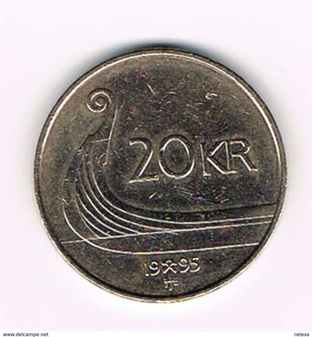 &  NOORWEGEN  20 KRONER 1995 - Norvège