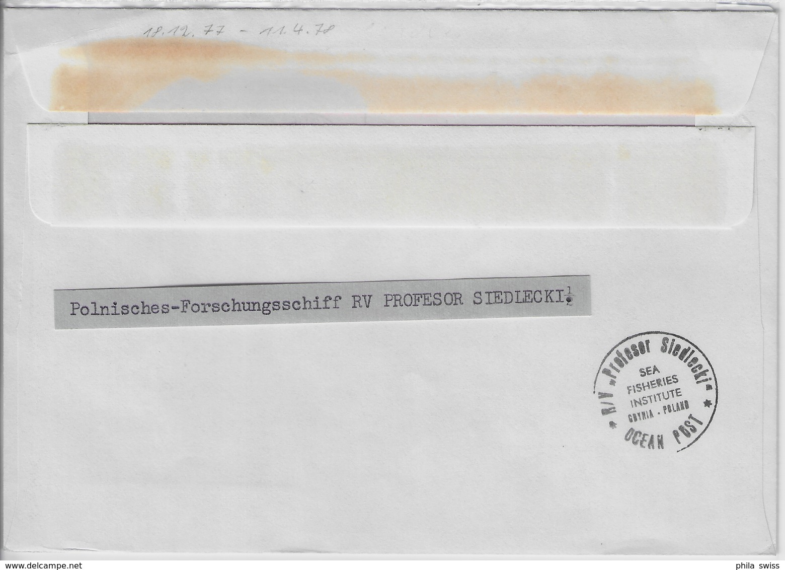 1977 Polish American North Pacific Fisheries Survey - RV Profesor Siedlecki - 7.4.78 - Bateaux