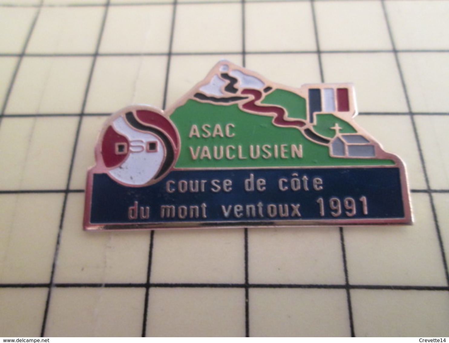 Pin910e Pin's Pins / Beau Et Rare : AUTOMOBILE : ASAC VAUCLUSE COURSE DE COTE DU MONT VENTOUX 1991 - Rallye