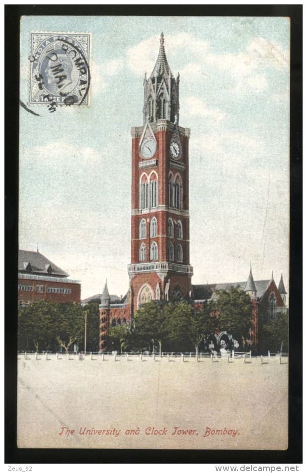 B3691 INDIA - BOMBAY - CLOCKTOWER AND UNIVERSITY - India