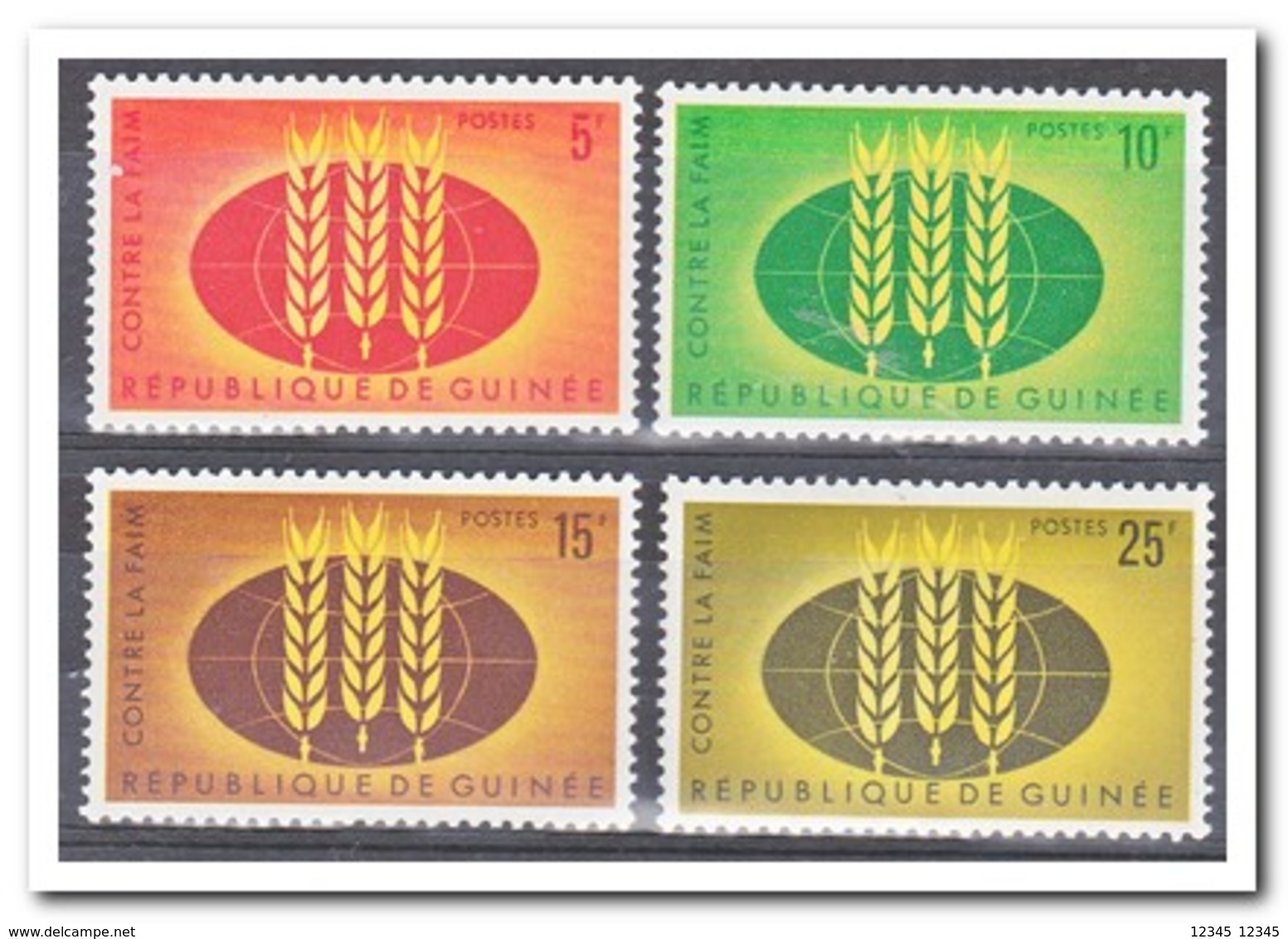 Guinea 1963, Postfris MNH, Fight Against Hunger - Guinee (1958-...)