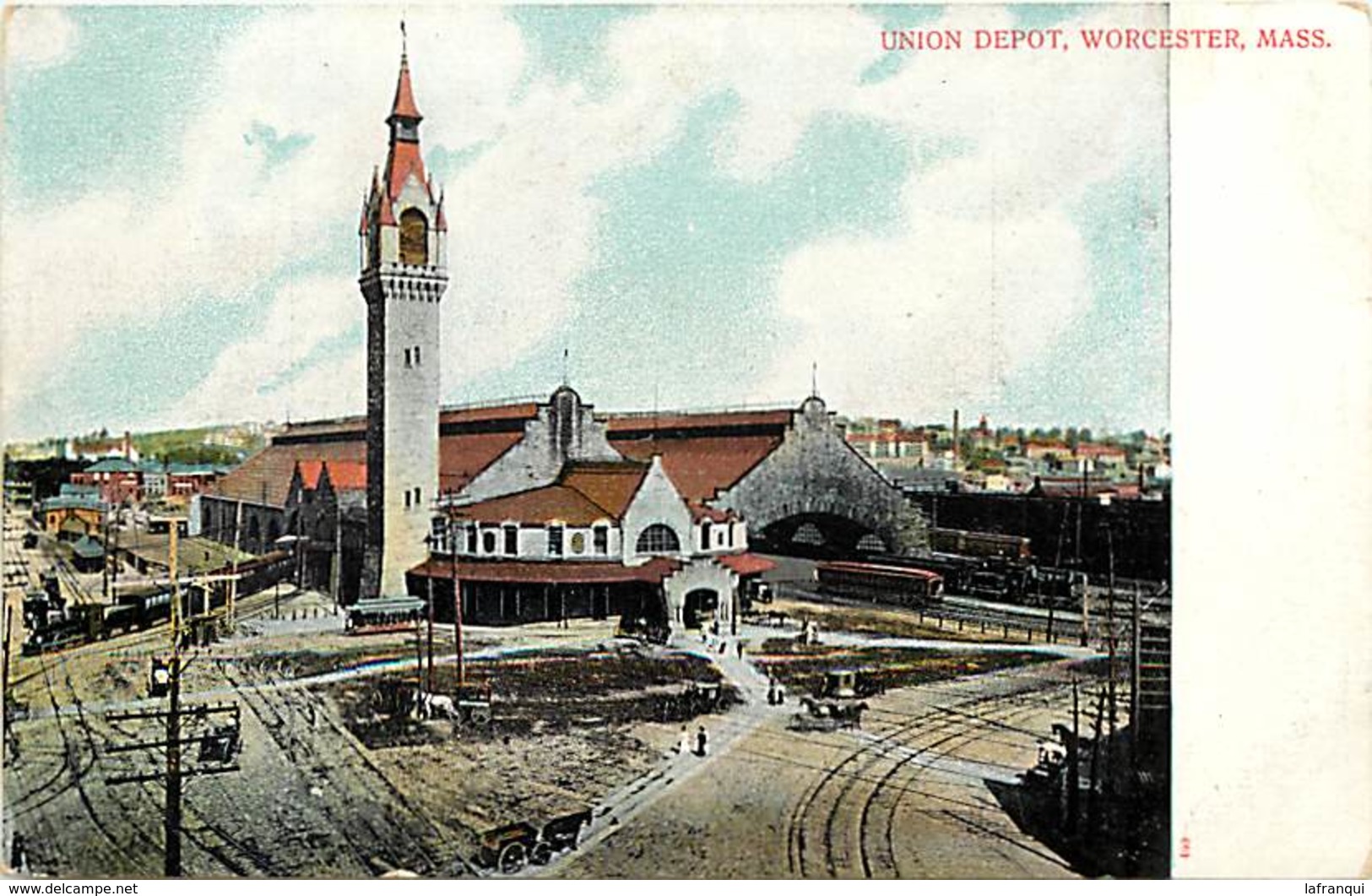 Pays Div -ref L690- Etats Unis D Amerique - Usa - Union Depot - Worcester Mass  - - Worcester