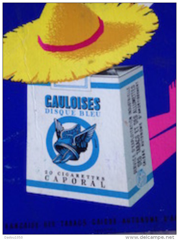 GAULOISES DISQUE BLEU Cigarette Caporal - Reclame-artikelen