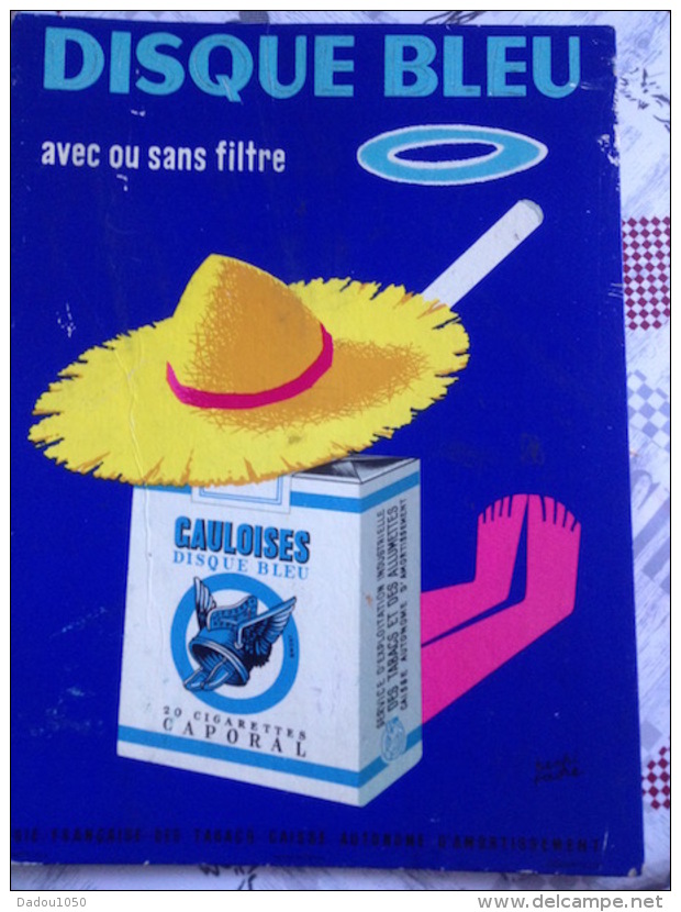 GAULOISES DISQUE BLEU Cigarette Caporal - Objets Publicitaires