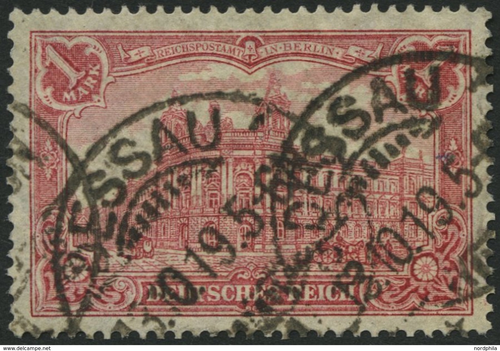 Dt. Reich 94AII O, 1918, 1 M. Kriegsdruck, Gezähnt A, üblich Gezähnt, Pracht, Gepr. Jäschke-L., Mi. 150.- - Autres & Non Classés