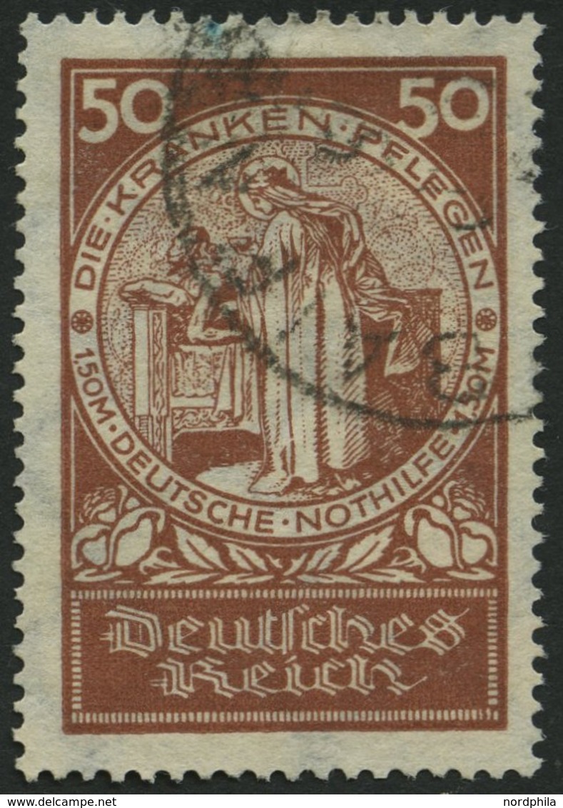 Dt. Reich 354 O, 1924, 50 Pf. Nothilfe, Pracht, Mi. 85.- - Usati