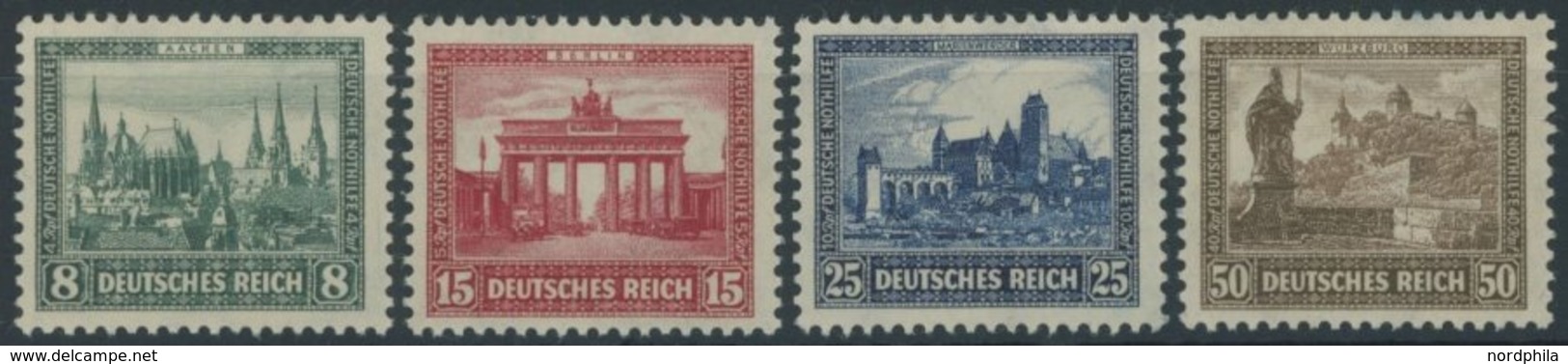 Dt. Reich 450-53 **, 1930, Nothilfe, Postfrischer Prachtsatz, Mi. 140.- - Used Stamps