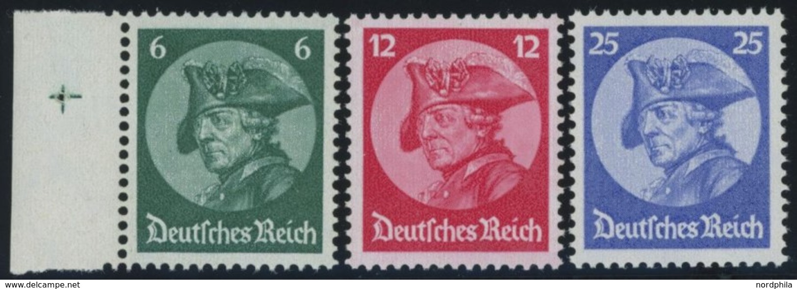 Dt. Reich 479-81 **, 1933, Friedrich Der Große, Postfrischer Prachtsatz, Mi. 320.- - Other & Unclassified