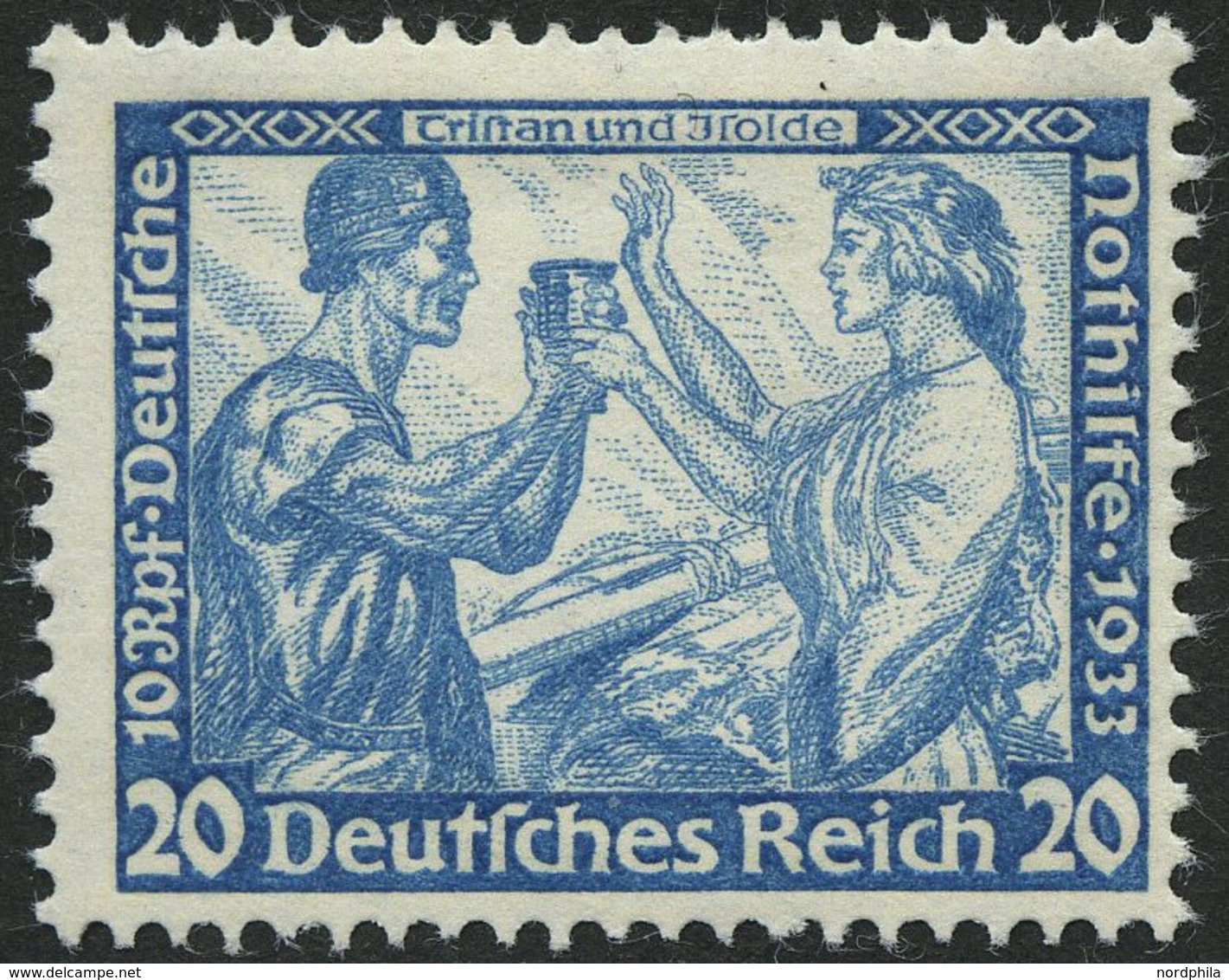 Dt. Reich 505A *, 1933, 20 Pf. Wagner, Gezähnt K 14:13, Falzrest, Pracht - Otros & Sin Clasificación