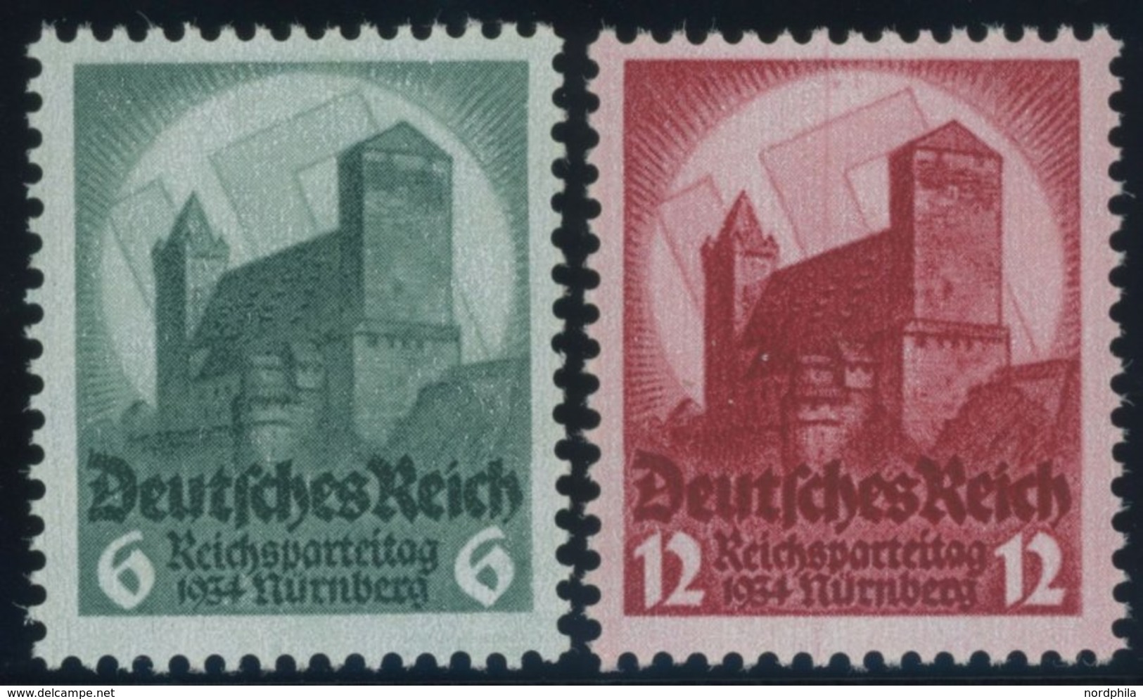 Dt. Reich 546/7 **, 1934, Reichsparteitag, Pracht, Mi. 85.- - Otros & Sin Clasificación