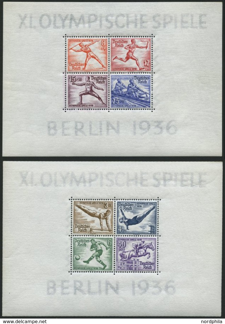 Dt. Reich Bl. 5/6 **, 1936, Blockpaar Olympische Spiele, Pracht, Mi. 260.- - Other & Unclassified