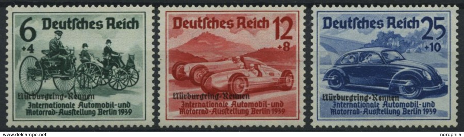 Dt. Reich 695-97 **, 1939, Nürburgring-Rennen, Prachtsatz, Mi. 280.- - Autres & Non Classés