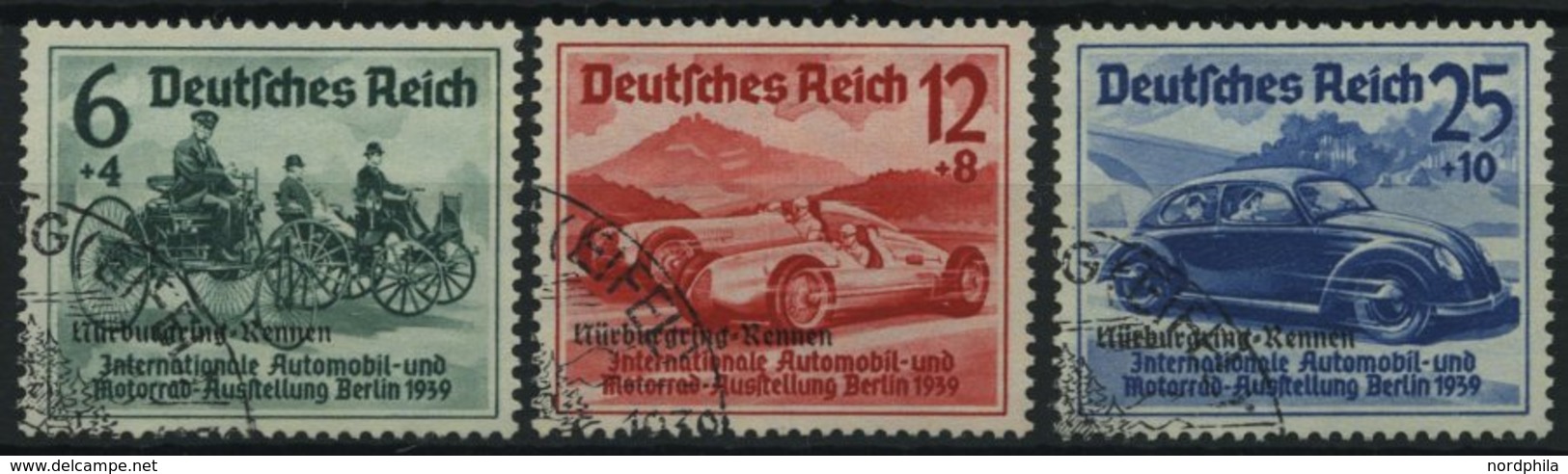 Dt. Reich 695-97 O, 1939, Nürburgring-Rennen, Prachtsatz, Mi. 100.- - Andere & Zonder Classificatie