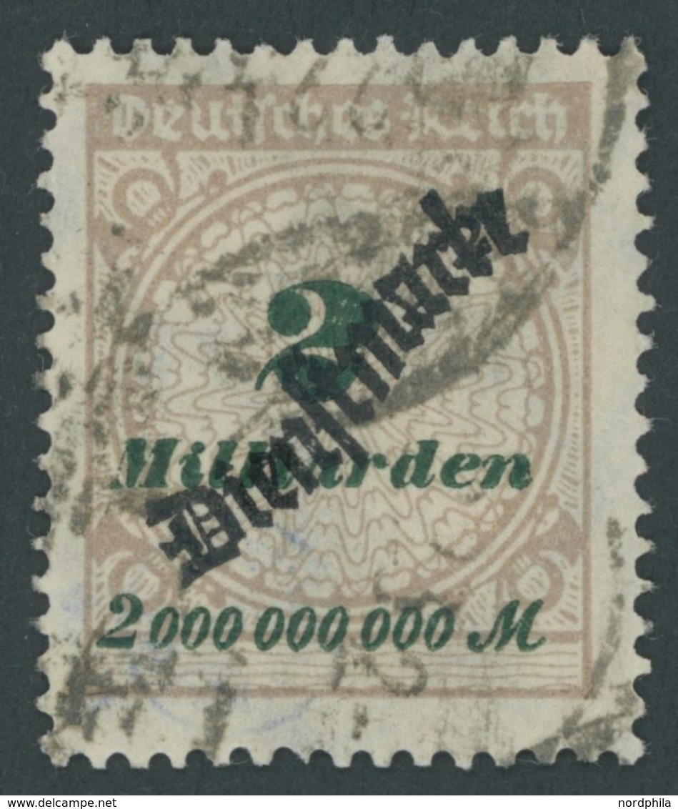 DIENSTMARKEN D 84 O, 1923, 2 Mrd. M. Mattsiena/schwarzgrün, Pracht, Gepr. Peschl, Mi. 150.- - Servizio