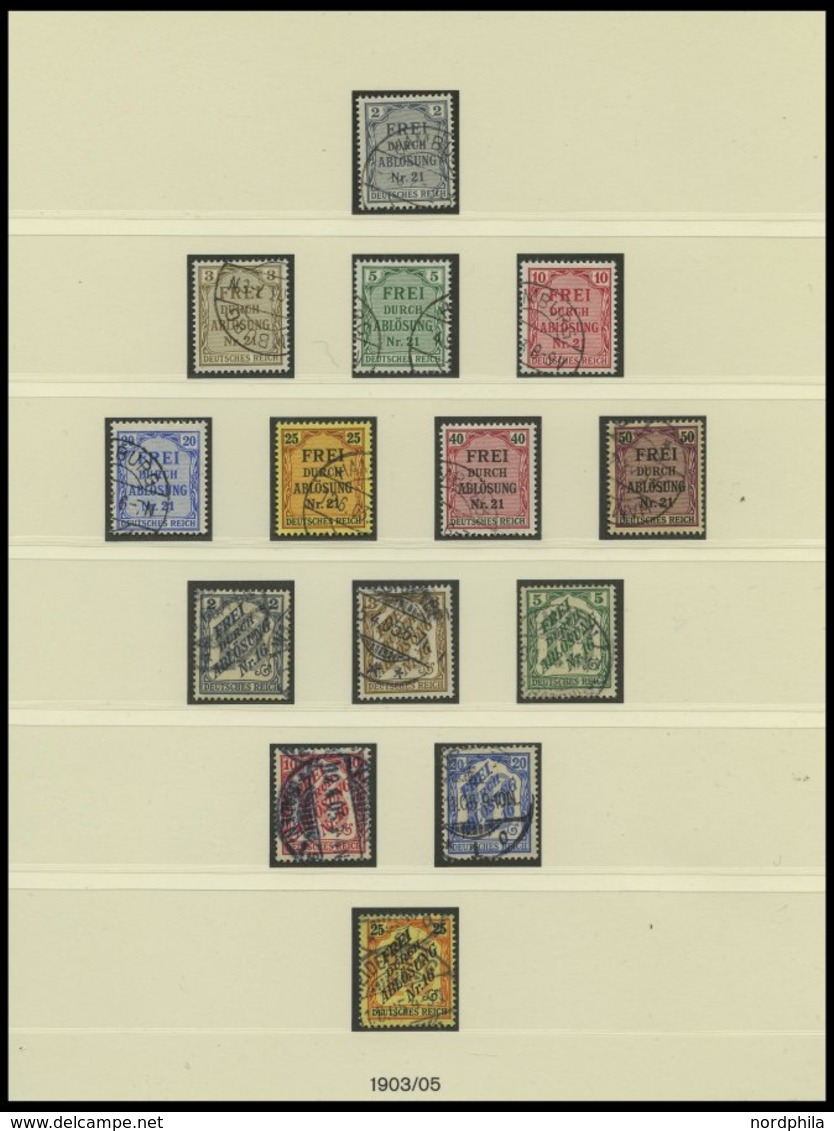 SAMMLUNGEN O, 1872-1915, Gestempelter Sammlungsteil Auf Lindner Falzlosseiten Mit Vielen Besseren Werten, Erhaltung Etwa - Usati