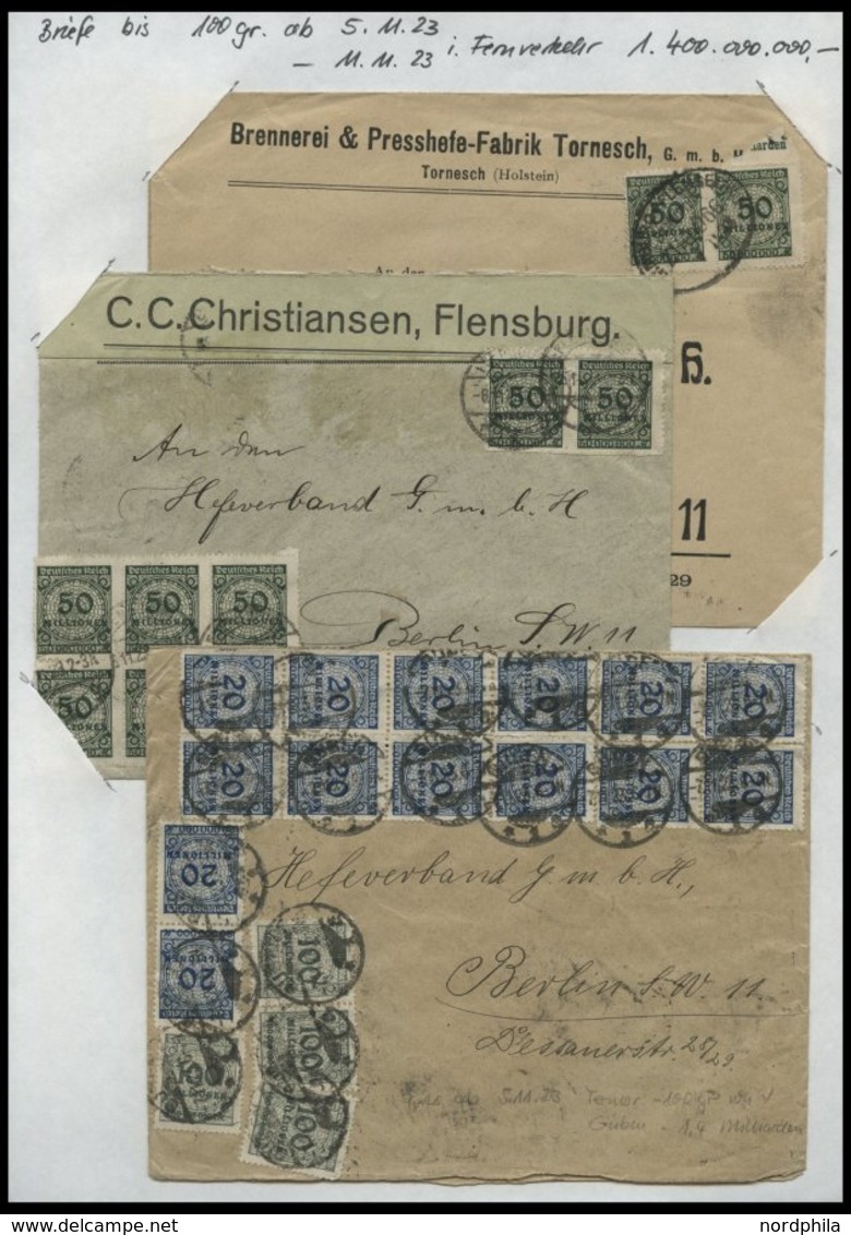 SAMMLUNGEN Interressante Briefsammlung Inflation, Meist Nach Portostufen Gesammelt, Insgesamt über 200 Verschiedene Bele - Used Stamps