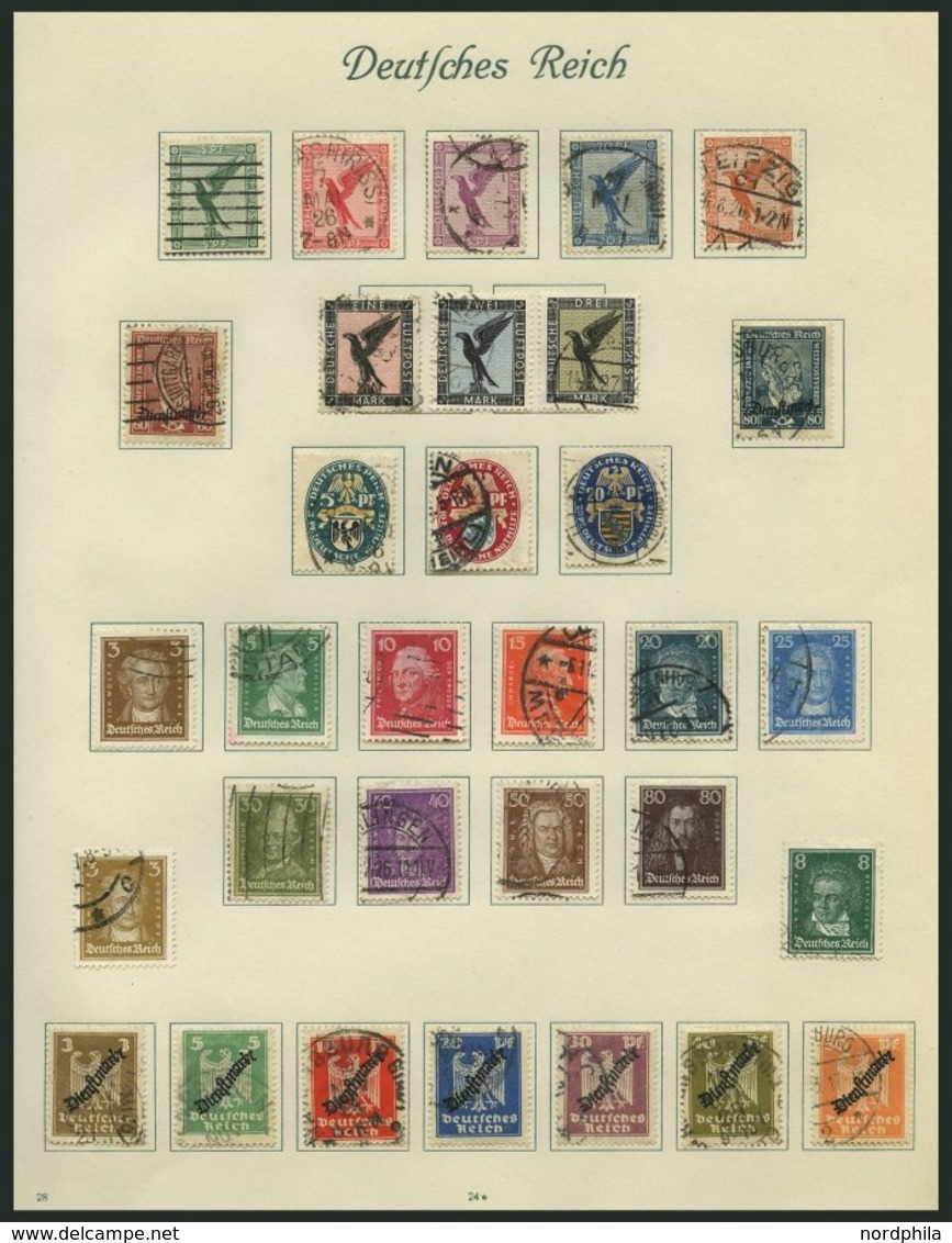 SAMMLUNGEN O,BrfStk,* , 1923-45, Alter Sammlungsteil Dt. Reich Mit Vielen Guten Mittleren Werten, Sätzen Und Blocks, Mei - Gebruikt