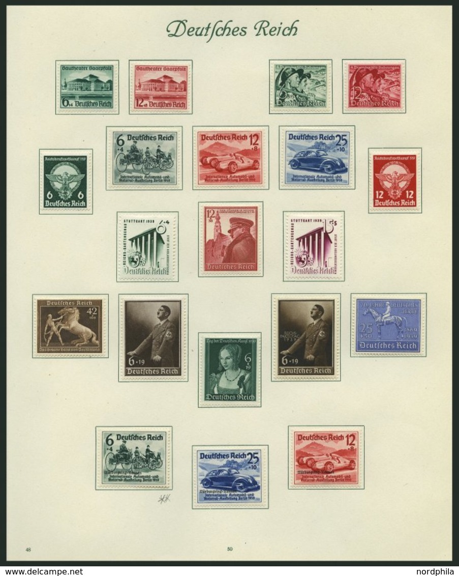 SAMMLUNGEN *,** , 1923-45, Ungebrauchte Saubere Sammlung Dt. Reich Mit Diversen Mittleren Ausgaben, Prachtsammlung, Mi.  - Used Stamps