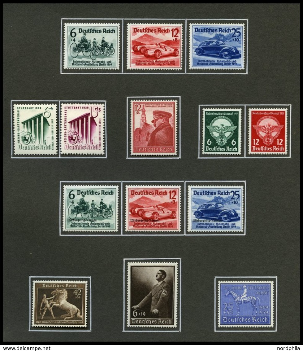 SAMMLUNGEN *, 1933-45, Ungebrauchte Sammlung Dt. Reich, Bis Auf Die Blocks Komplett Im Alten Album, Fast Nur Prachterhal - Used Stamps