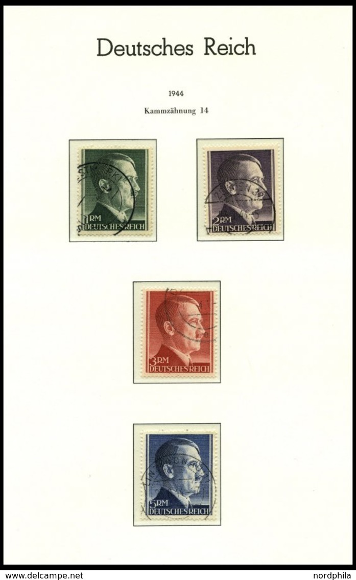 SAMMLUNGEN O, 1932-45, Bis Auf Chicagofahrt Und Block 2 Und 3 Saubere Komplette Gestempelte Sammlung Im Leuchtturm Falzl - Used Stamps